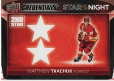 2021-22 Upper Deck Credentials #2S-3 Matthew Tkachuk Star of the Night: 2nd Star