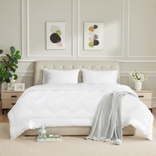Duvet Insert Cotton Comforter Twin Size White Down Alternative Duvet Insert 100 