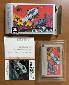 TAITO Chase H.Q. Nintendo Famicom Game Box Manual Japan Rare FC Cartridge