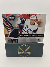 Roope Hintz 2025-26 SP Game Used 4 Nations Face Off Fabrics Jersey Card