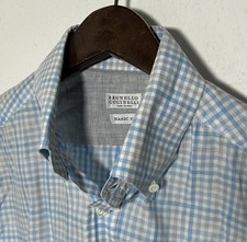 Brunello Cucinelli Lightweight Gingham Cotton Button Down Shirt Small Basic Fit