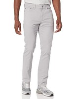 Amazon Essentials Herren Stretch-Twillhose Slim Fit Hellgrau 5-Pocket 33W/32L