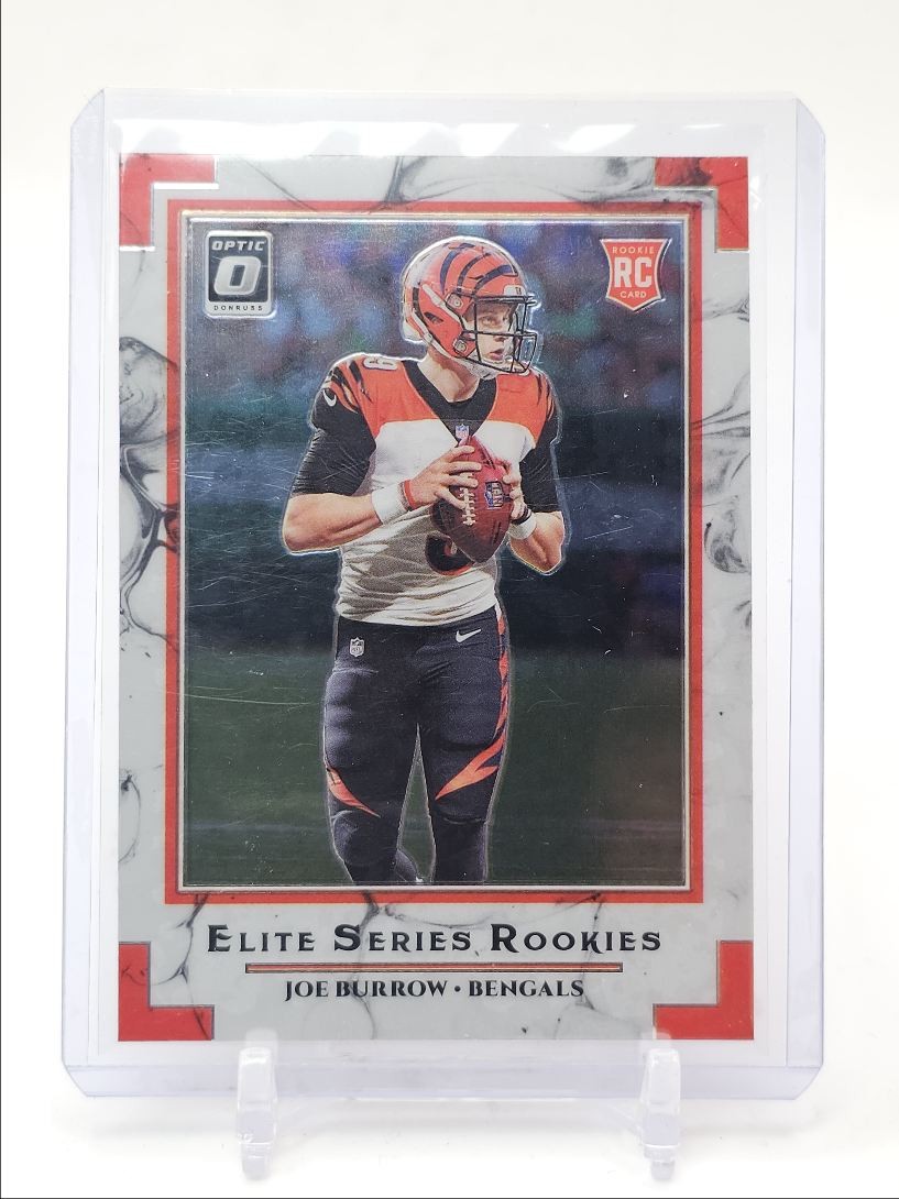 JOE BURROW 2020 DONRUSS OPTIC NFL ROOKIE ELITE SERIES BENGALS RC Q5384