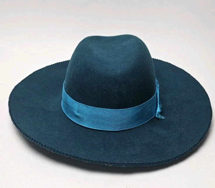 Women\'s Dark Navy Blue Wool Blend Fidora O/s Nwot Fedora Blue 100% Wool Hats for Women for sale | eBay main image 3