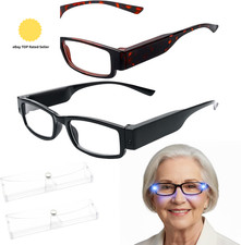 2 Pack Magnifying Glasses with Light, 250% Magnification for Hobbies, Crafts, R