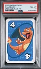 2020 UNO POKEMON JAPANESE BACK-BLUE-#4 CHARIZARD PSA 8