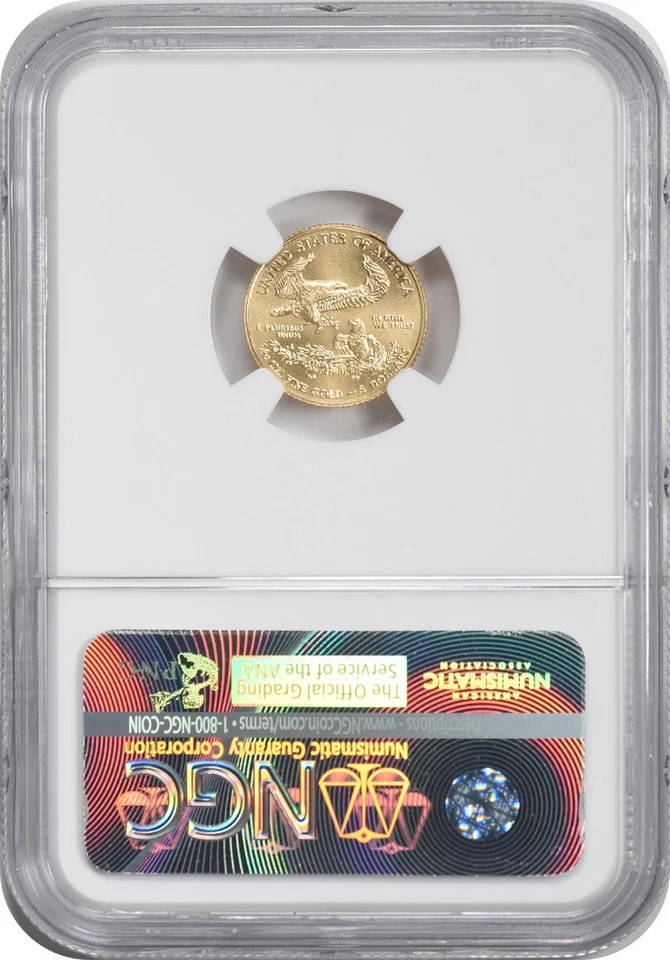 2016 $5 American Gold Eagle MS70 NGC - Image 2 of 2