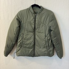 Lululemon Weightless Wunder Bomber Jacket Reversible Olive Green Down Puffer 6