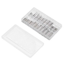 300Pcs 1.2mm/1.0mm 8-27mm Stainless Steel Knurled Watch Band Bracelet Link Pin