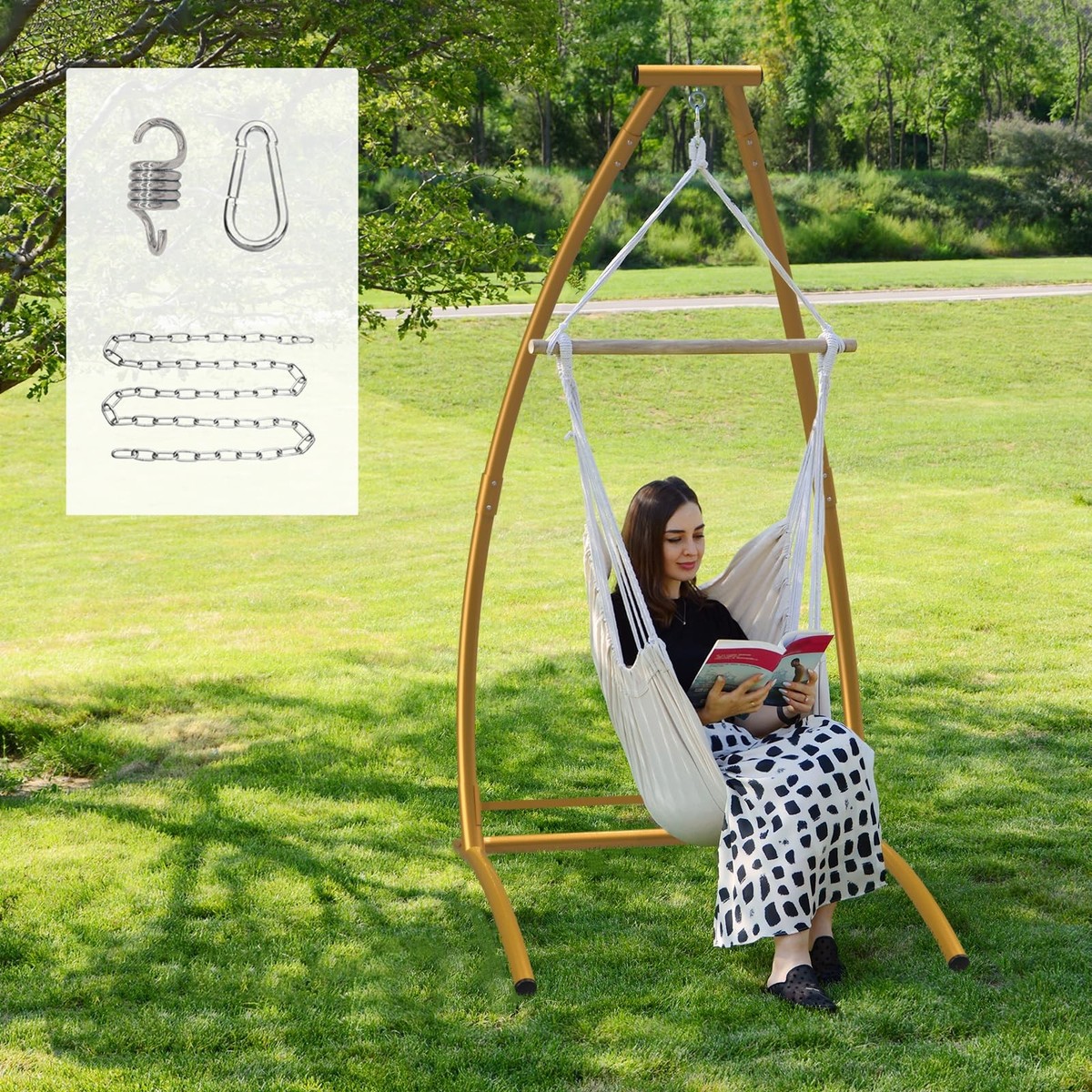 Sensory Swing With Stand ZENY Heavy Duty Hammock Chair Stand