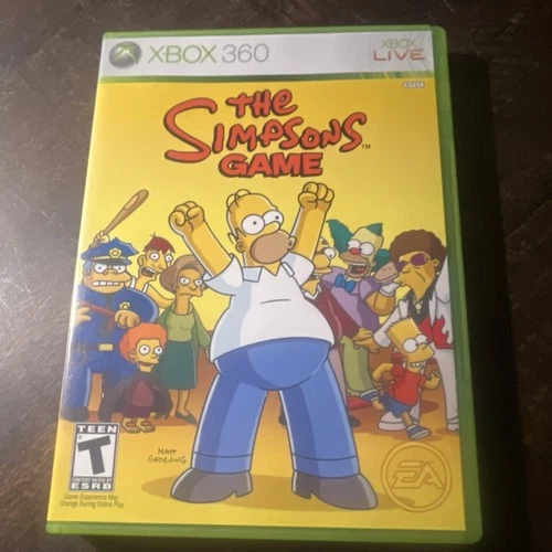 The Simpsons Game Xbox 360 Manual Included NTSC TESTED/WORKS
