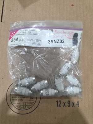 9 PCS/New  BUSSMANN 35NZ02 Fuse 35A