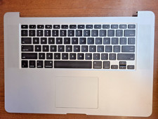 GENUINE MACBOOK PRO A1398 2014 15" TOP CASE TRACK PAD KEYBOARD 661-8311 613-1325
