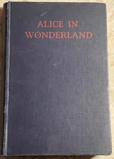 Vtg Alice Wonderland & Through Looking Glass Book Lewis Carroll Tenniel Illustra