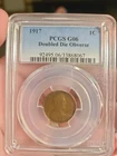 1917 Lincoln Cent Double Die Obverse PCGS Good 6