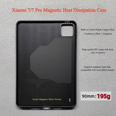 New TPU 0.3mm Copper Heat Dissipation Magnetic Case For Xiaomi Mi Pad 7 / 7 Pro