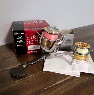 Shimano Stradic 3000FI Spinning Fishing Reel w/ Box Paperwork & Spare Spool