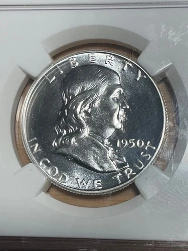 NGC PF66 1950 FRANKLIN HALF DOLLAR PROOF BEAUTIFUL FLASHY GEM