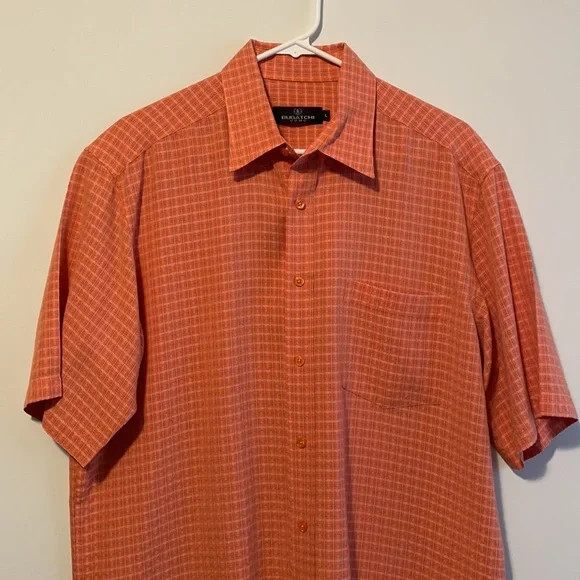 Bugatchi Uomo Button Down Collared Short Sleeve S… - image 2
