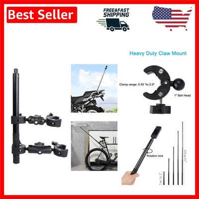 Heavy-Duty Clamp & 61'' Invisible Selfie Stick for Smooth Outdoor Video Shooting