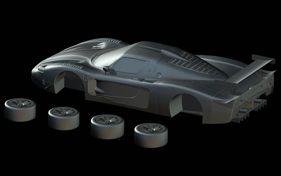 Archivo STL - Maserati MC12 GT1 (2004) - Impresión 3D 1/87 64 43 32 24 18 Fujimi EXOTO Foto 3 de 4