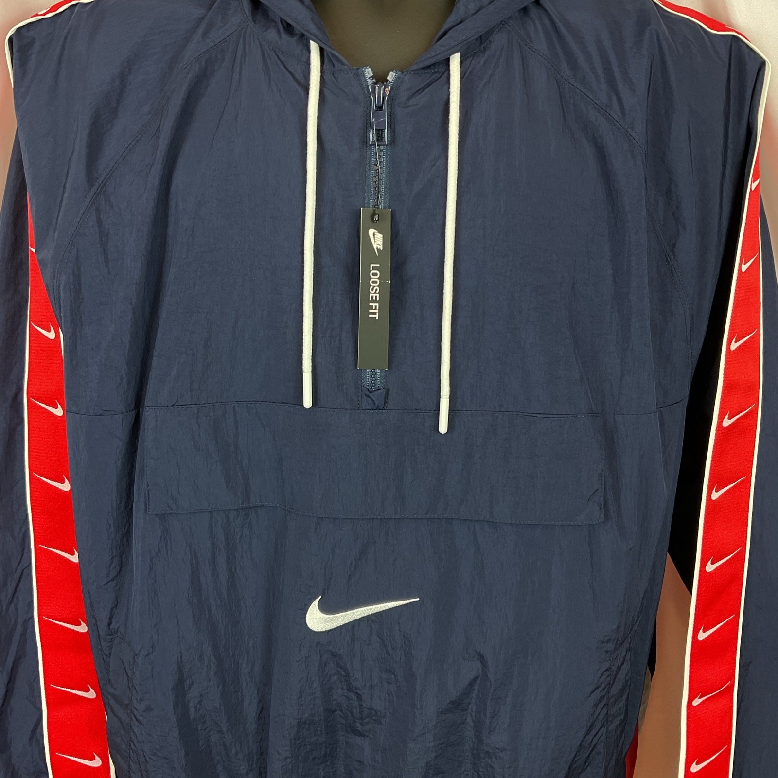 Nike Sportswear Big Swoosh Pullover Jacket USA CD0419-451 Men Medium rare image 3