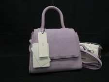 ASIC asic Bee Mini Mini Suede x Leather 2-Way Handbag Shoulder Crossbody Purple