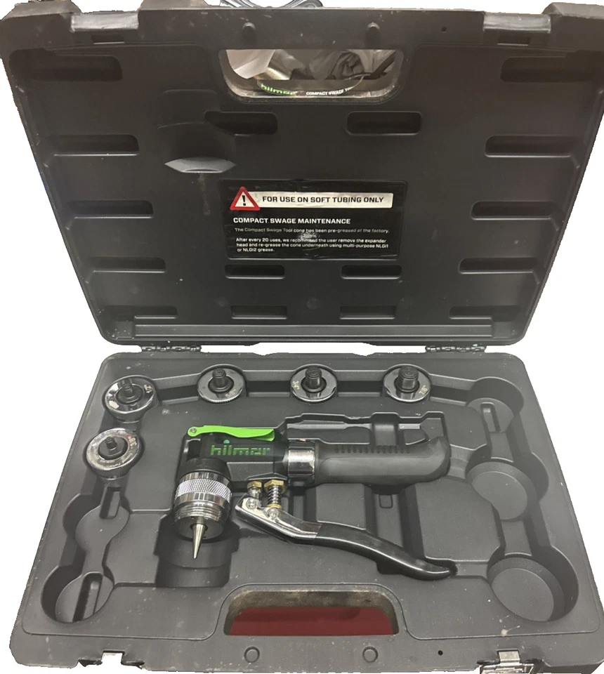 Hilmor 1839015 Compact Swage Tool Kit with Expander Heads 1 1/4"-1 3/8" - Image 4 of 4