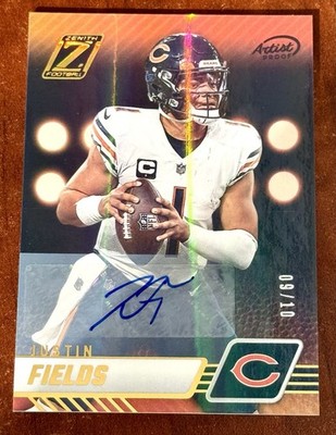 2023 Panini Zenith Football Justin Fields Artist Proof Auto /10