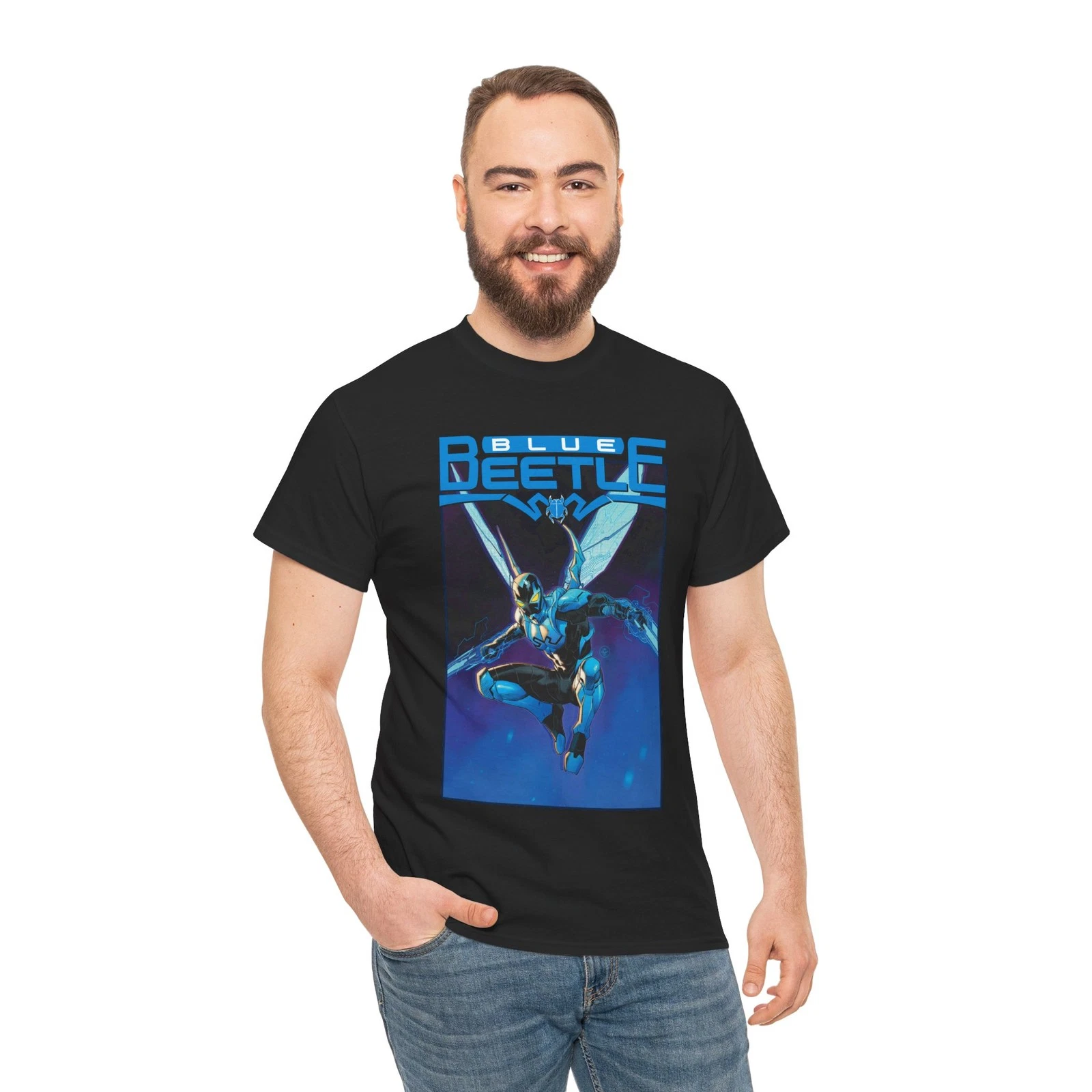 Blue Beetle T-Shirt - Dan Mora Art - Jaime Reyes - DC Comics