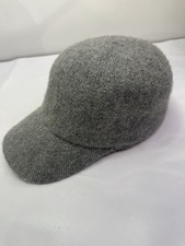 Scala Pronto Hat Cap Gray Wool Blend Soft OS Cozy Fashion Winter Womens