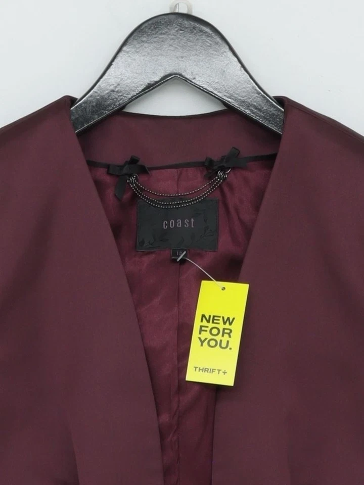 Traje de dos piezas Coast para mujer UK 12 poliéster púrpura Foto 3 de 4