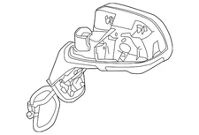 Genuine Nissan Mirror Assembly 96301-3WC0A