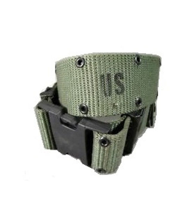 Usgi od green pistol belt individual nylon equipment web belt large