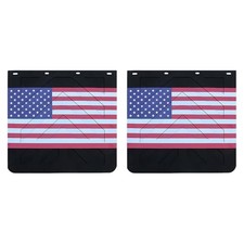 Mud Flaps for Semi Trucks American Flag Polymer Tractor Trailer Heavy Duty