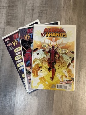 Deadpool vs Thanos #1-3 Marvel Comics 2015 Lot Run Tim Seeley Bondoc