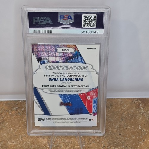 2019 Bowman's Best Auto Refractor Shea Langeliers #B19-SL - Picture 2 of 2