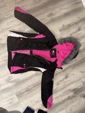 Hk 58 By Hawke And Co. Girls Kids Pink And Black Jacket Size 10/12
