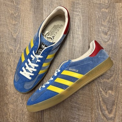 Adidas Gazelle x Gucci Light Blue Suede Yellow Red Men