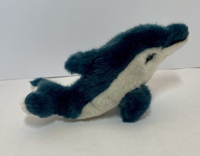 Vintage Steiff  Clippy  Dolphin 7  Long Button With Tag