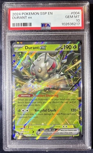Durant ex 004/191 Sv08: Surging Sparks PSA 10 Gem Mint