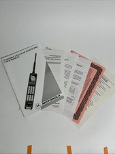 1992 Motorola Portable Cellular Telephone User Manual Docs. Factory Sleeve. Mint