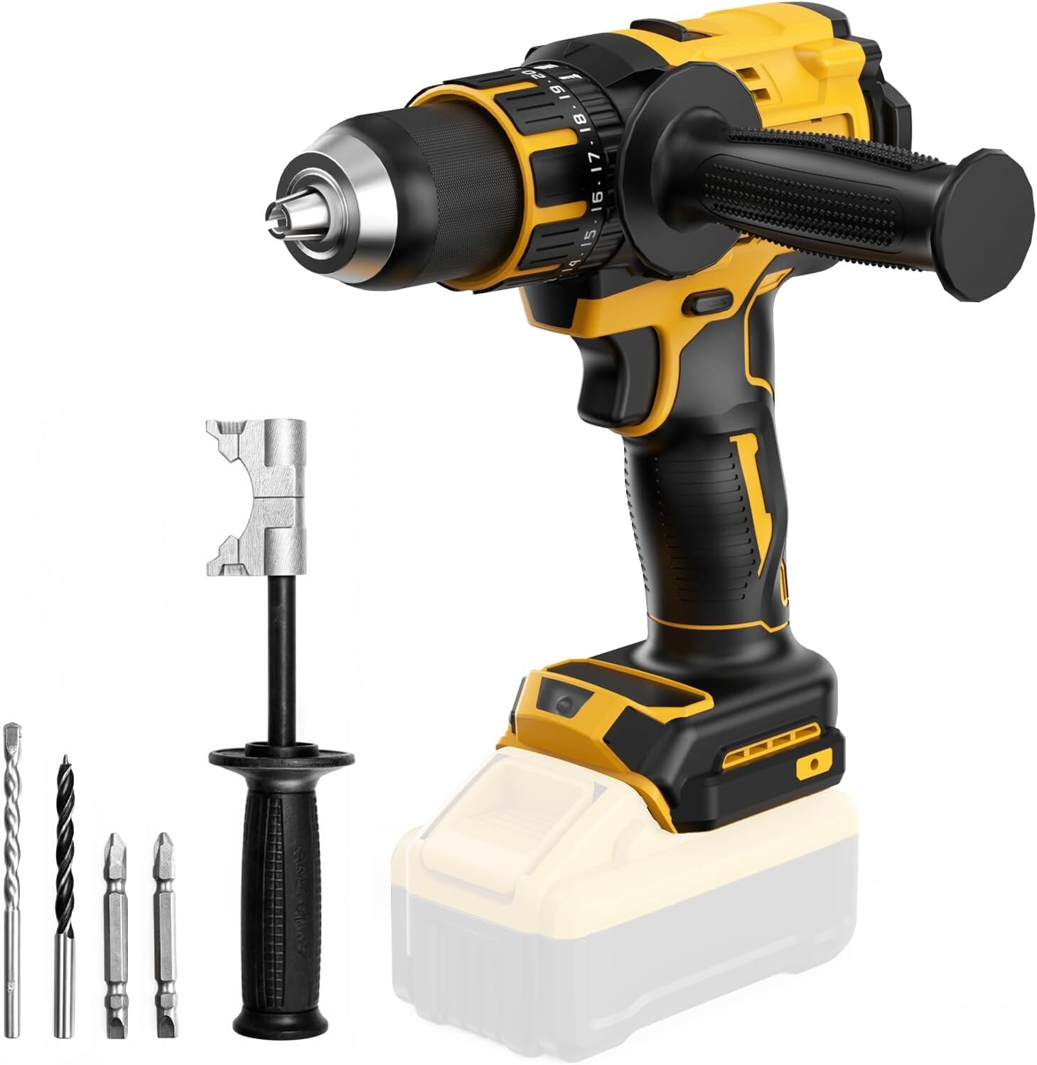 Hammer Drill Compatible with Dewalt 20V Max Battery(No Battery) Cordless Drill/D