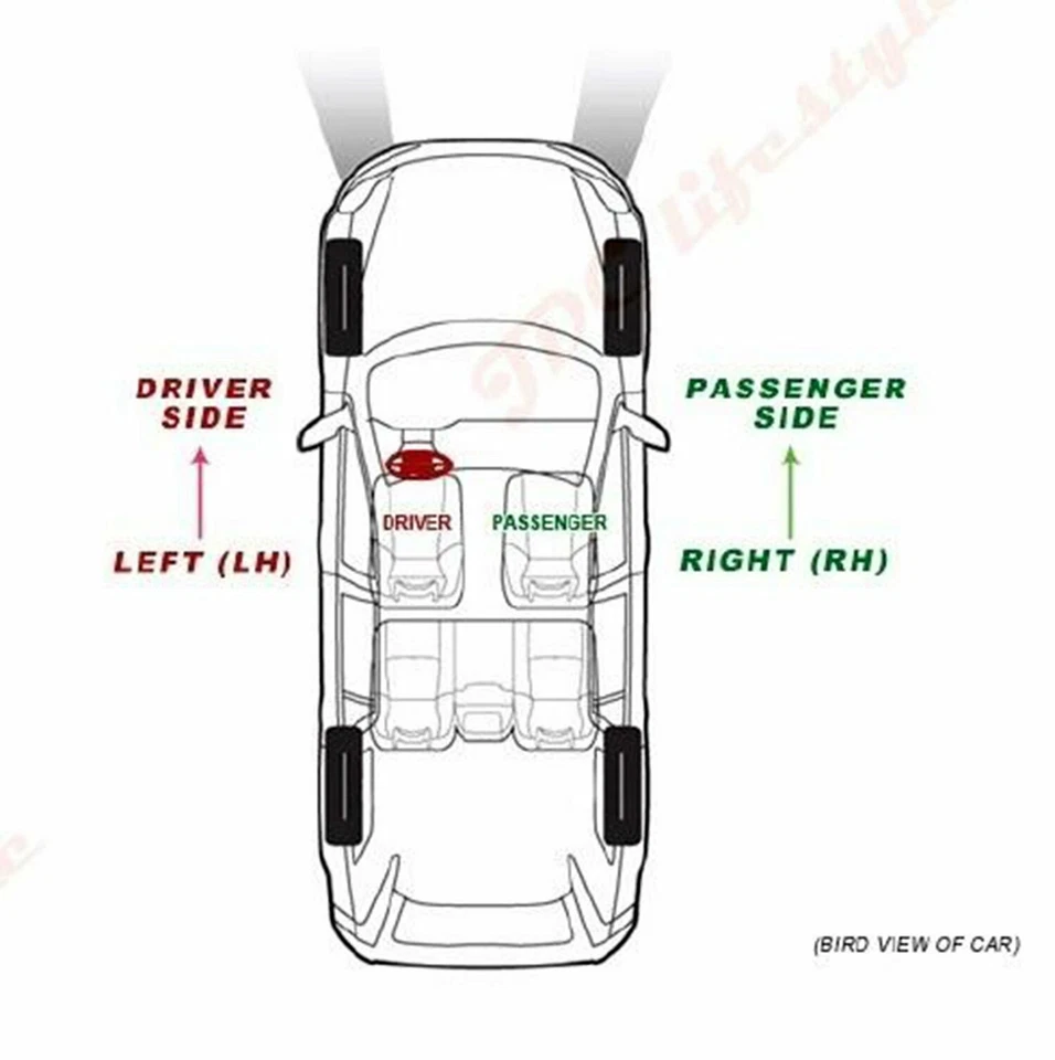 Полностью клейкое левое стекло со стороны водителя для зеркала Volvo C30 C70 S40 S60 S80 V50 - Изображение 4 из 4