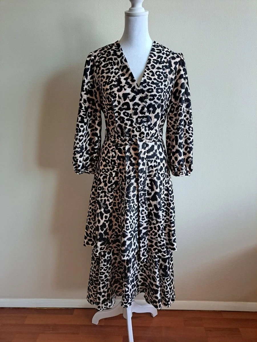Calvin klein leopard dress cheap