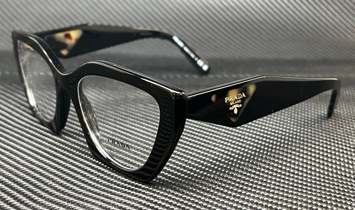 メガネ PRADA FW25 Prada - 09YV VISTA - 1AB1O1 (09YV VISTA 1AB1O1) PRADA PR 09YV 1AB1O1 Black Women's 54 mm Eyeglasses