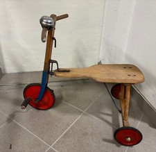 Dreirad Thiri Holz antik vintage alt Kinder Roller Spielzeug Antikspielzeug