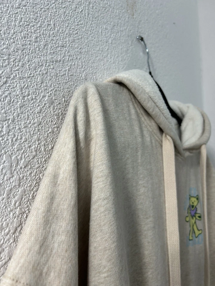 American Eagle Size S Oversized Beige Grateful Dead Graphic Big Hug Hoodie Comfy - Image 4 of 4