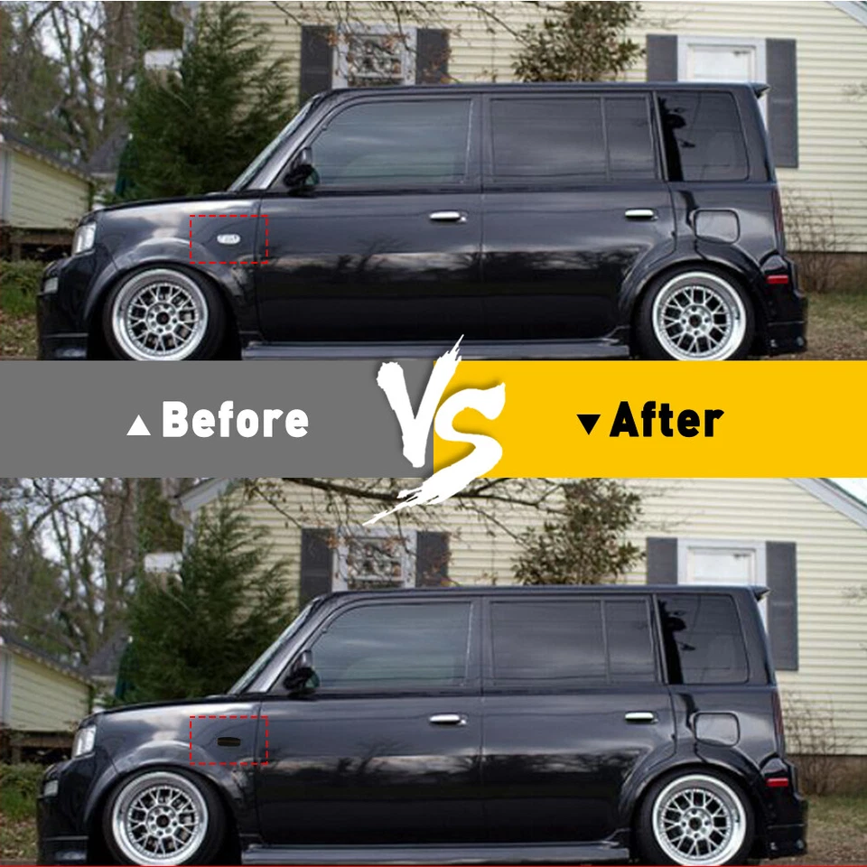 Luces laterales LED para guardabarros Toyota Scion xB 2004 2005 2006 señal de giro secuencial Foto 3 de 4