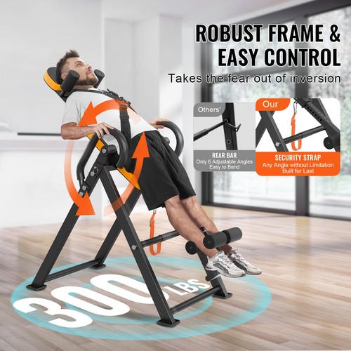 Uimoso Inversion Table Foldable Strength Training Equipment Hang Exercise Bench - Picture 2 of 12